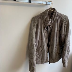 Free People Quilted Bomber Jacket